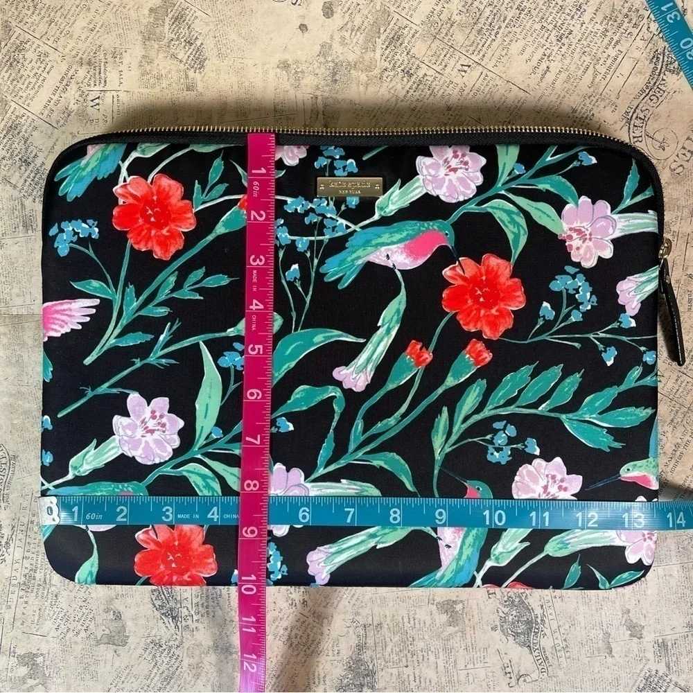 kate spade tropical bird print laptop sleeve case